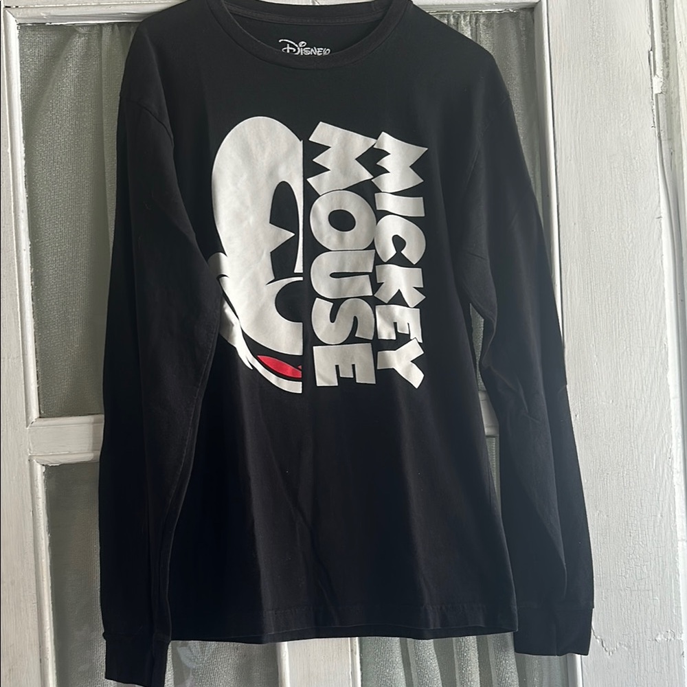 Disney Black and White Mickey Mouse Graphic Tee